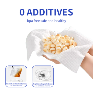 Asciugamano <span class=keywords><strong>monouso</strong></span> viso biodegradabile <span class=keywords><strong>asciugamani</strong></span> per il viso puliti salviettine a secco in fibra vegetale per struccante 100 contare - Product Image 4