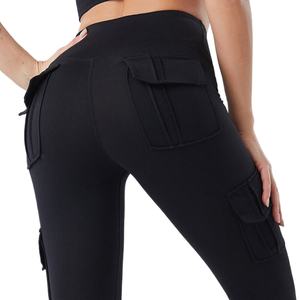 Pantalons de sport ajustés pour femmes, taille haute, pour le yoga, de haute qualité, pantalons cargo de course pour femmes - Product Image 5