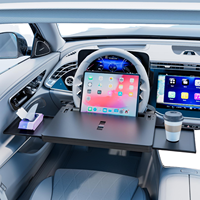 Nouveau plateau de volant de voiture professionnel Waytogrow/OEM en ABS avec emplacements pour iPad et téléphone portable, organisateur de siège arrière 1-3 compartiments Modèle A15