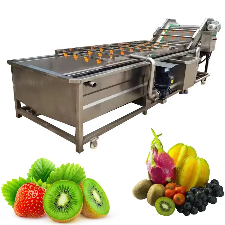 सब्जी की गहरी सफाई करने वाली टंकी फल और जड़ वाली सब्जी की गहरी सफाई करने वाली मशीन एयर बबल सफाई करने वाली मशीन