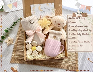 Kaiyue mới cha mẹ Hộp quà tặng mẹ kỷ nguyên mới bé & mang thai Bộ Quà Tặng tiết lộ giới tính bao gồm bộ đồ giường cho hộp tắm mới cho bé - Product Image 3