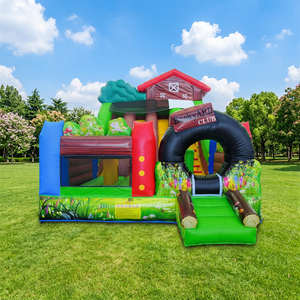 WINSUN High Quality Lane Combo PVC Inflatable Dry <b>Slide</b> bounce house for Sports Park Shopping Mall Playground - Product Image 1