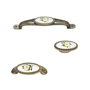 Manija de puerta de aleación de zinc de lujo de alta calidad Manija y tiradores de cerámica MAB - Product Image 4