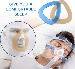 Herbruikbare Zachte CPAP Neuspads Gel Pads voor Volledig Gezichts-/Neusmaskers Thuisbeademingsapparaat <span class=keywords><strong>BiPAP</strong></span> Masker Liners Comfortabele Afdichting Huidvriendelijk - Product Image 5