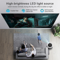 Projecteur portable 4K Android TV Box 2024 Bi LED Laser 1080p Vidéo Smart BT Wi-Fi Hologramme Astronaute 4K Mini 3D Batterie