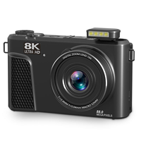 8K Ultra HD Video Kaydı 88MP 3.0 inç Yüksek Çözünürlüklü Ekran AF Çekimli Web Kamerası 8k Video Kamera Profesyonel