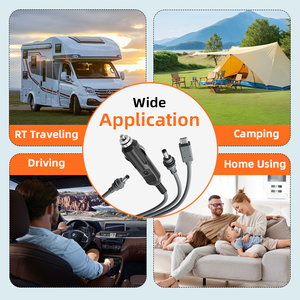 Starlink MINI DC 3 in 1สายไฟไฟแช็ก6.5FT/10FT/16FT สายเคเบิล starlink Mini 12V-28V DC 18AWG starlink DC - Product Image 5