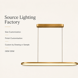 Modern Minimalist LED Linear Pendant <b>Light</b> – Gold Finish Full Spectrum Anti-Blue Eye-Care Lamp for <b>Dining</b> Table Kitchen Island - Product Image 6