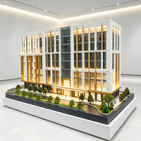 Maqueta Arquitectónica a Escala del Complejo Comercial Hotelero de Dos Torres con Iluminación LED
