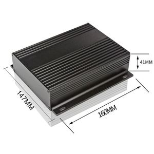 EBM Aluminum Alloy <b>Enclosure</b> Box Electric Custom Powder Coated IP54 Protection Amplifier Audio Electronic Junction Box - Product Image 1