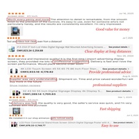 Écran LCD mural de 18,5 pouces pour affichage numérique, signalisation numérique IP65, système d'exploitation Android/Win10, intérieur/extérieur, centre commercial, animation