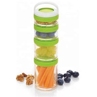 Boîte de poudre de protéines pour fitness, appareil pratique à quatre couches de stockage extérieur, conteneur de snack, poudre de lait, snack, 1046