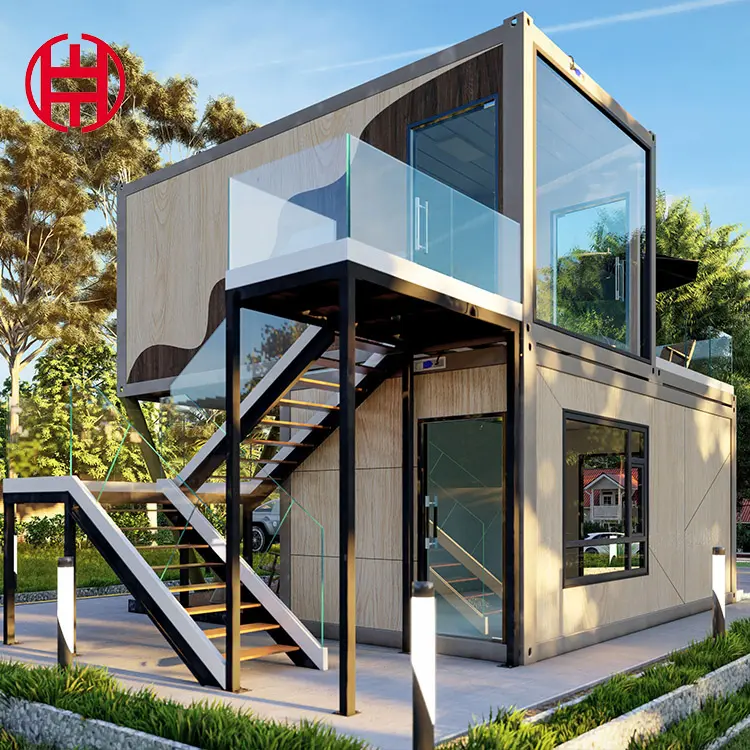 EU-Standards modulares Fertighaus Luxus villa winziges Container haus Home Office Für Club/Hotel mit Bad