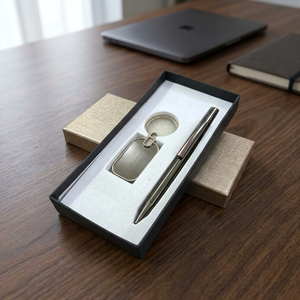 Nouveauté : Porte-clés stylo noir, coffrets cadeaux d'entreprise de luxe, cadeaux de remise de diplôme, promotions commerciales, Noël, Nouvel An, logo personnalisé - Product Image 2