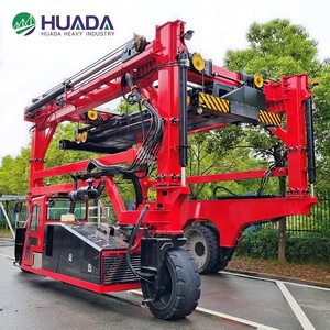 90 tấn Hybrid điện straddle tàu sân bay với động cơ động cơ & Gear-Bốn bánh lái Heavy Duty container xử lý - Product Image 6