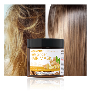 Crema Capilar de Cúrcuma, Colágeno y Queratina, Mascarilla Acondicionadora de Reparación Profunda, Control del Frizz, Nutritiva e Hidratante para Cabello Dañado, Seco y Encrespado - Product Image 1