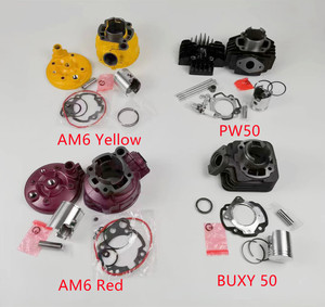 Am6 Xe Máy 48Mm <span class=keywords><strong>80cc</strong></span> Động Cơ Xe Tay Ga Sửa Đổi Khối Xi Lanh Thiết Lập Với Đầu Xi Lanh <span class=keywords><strong>Kit</strong></span> - Product Image 2