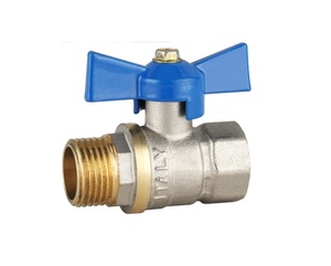 <strong>Mini</strong> Brass <strong>Ball</strong> <strong>Valve</strong> Internal/External Thread Gas Control <strong>Valve</strong> With Aluminum Butterfly Handle - Product Image 5