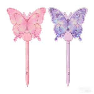 Nouveau stylo bille éventail 2026 avec motif <span class=keywords><strong>papillon</strong></span> rêveur, papeterie créative personnalisable directement du fabricant - Product Image 1