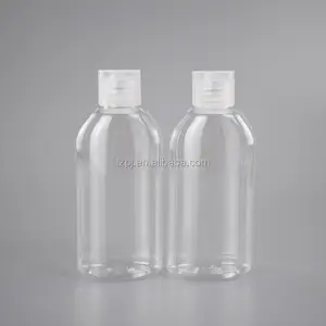 Bottles Plastic Suppliers China Supplier 100ML PET Flat Round Plastic Bottle For Hand Sanitizer Gel Lotion Bottle With Flip Top Cap