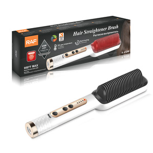 USB PTC Electric Hair Straightener with LED Display Negative Ion Technology Easy-to-Use Household Hair Styling Comb - Product Image 3