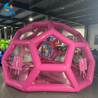 Casa de Brinco Inflable Transparente de 13 pies para Niños, Carpa de Juegos al Aire Libre con Domos, Carpa Inflable con Forma de Globo
