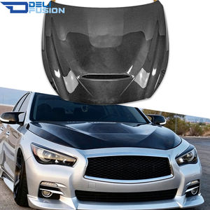 Capot en fibre de carbone style GT compatible avec Infiniti Q50 V37 2014-2025, capot avant ventilé - Product Image 1