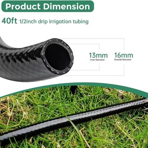 Set di Irrigazione a Goccia Personalizzato per Agricoltura, <span class=keywords><strong>Tubo</strong></span> Principale in PVC, <span class=keywords><strong>Tubo</strong></span> Capillare Micro-Irrigazione da 1/2 Pollice, Lunga Durata - Product Image 4