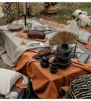 Nappe de table en coton et lin, style rétro français, pour décoration de mariage en extérieur, toile de fond photo, nappe de table de dessert, Chine