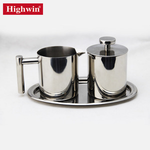 Olla de <span class=keywords><strong>acero</strong></span> inoxidable para azúcar y leche, 304, para café, restaurante, té, azúcar y leche - Product Image 6