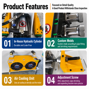 Automatic <b>Pipe</b> Shrinking <b>Machine</b> Steel <b>Pipe</b> Tube Head Reduce Diameter Joints Pressing End Forming <b>Machine</b> Tube Reducing <b>Machine</b> - Product Image 3