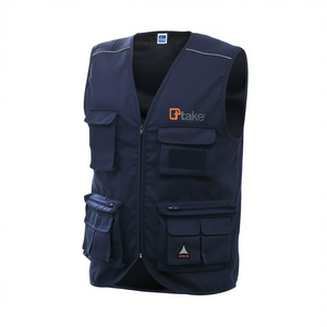 Chaleco Multibolsillos Ttake Azul 3XL, Chaleco de Trabajo - Product Image 2