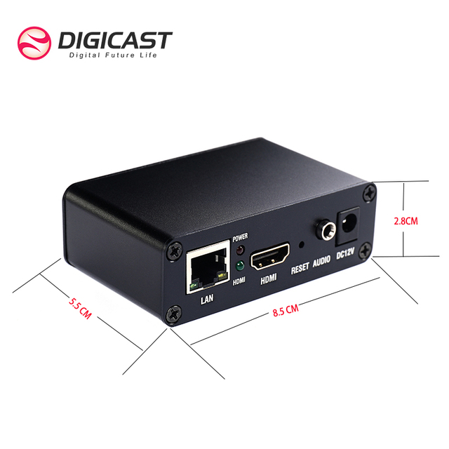 DMB-8900A -EC MINI Ultra  H.265 HEVC Video Encoder H.264 RTMP SRT IPTV  Streaming Encoder