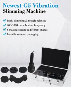 Massagem corporal portátil Forma do contorno Massageador vibratório G5 Body Slimming machine