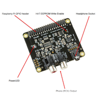 Accessoires Raspberry Pi sortie audio HAT IQaudio DAC+/DAC Pro kit Raspberry Pi Raspberry Pi 3 4 carte audio