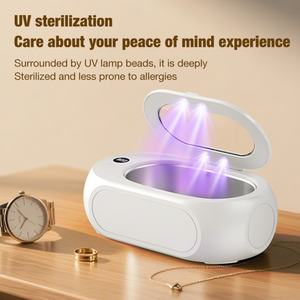 Nettoyeur à ultrasons numérique entièrement automatique pour la maison avec UV, pour prothèses dentaires, montres, lunettes et bijoux - Product Image 4