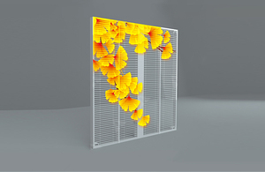 Transparent LED Advertising <b>Display</b> High Transparency Glass Curtain <b>Wall</b> <b>Wall</b> Mount for Shopping Mall 5000cd Brightness Built-In - Product Image 3
