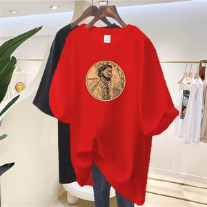 <span class=keywords><strong>T</strong></span>-shirts pour femmes en <span class=keywords><strong>coton</strong></span> 100% surdimensionnés, tendance, imprimés sur mesure, <span class=keywords><strong>t</strong></span>-shirts bon marché, <span class=keywords><strong>t</strong></span>-shirts de créateurs originaux pour femmes, vente chaude - Product Image 6