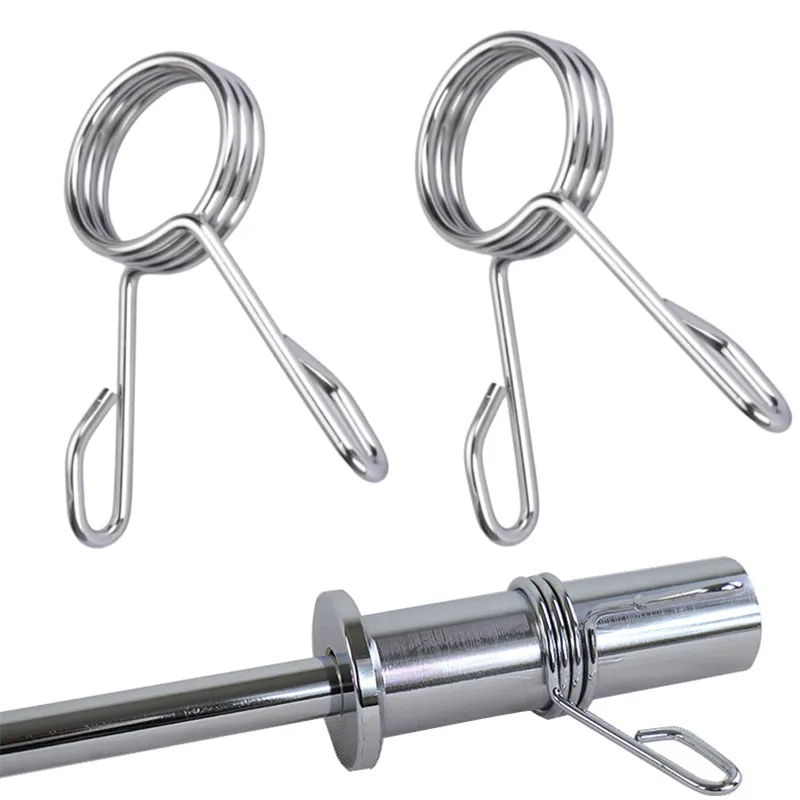 Mkas 3 nhẫn thép không gỉ mùa xuân Barbell khóa Vòng cổ Clip trọng lượng thanh tấm ổ khóa cổ áo Clip 50mm Barbell Bar kẹp