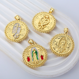 Colgante <span class=keywords><strong>de</strong></span> la <span class=keywords><strong>Virgen</strong></span> <span class=keywords><strong>de</strong></span> <span class=keywords><strong>Guadalupe</strong></span> Chapado en Oro <span class=keywords><strong>de</strong></span> 18K <span class=keywords><strong>de</strong></span> Alta Calidad, Medallón Religioso Católico con Esmalte Colorido, Regalo <span class=keywords><strong>de</strong></span> Joyería - Product Image 4