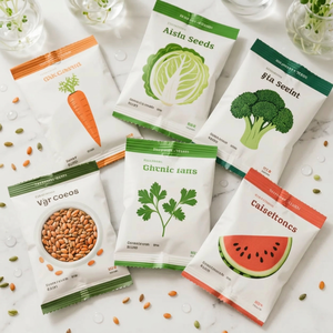 Wholesale Custom Printed Logo Recyclable Mylar Stand up Pouch Seed Bags with Zipper Top for <b>Pet</b> Food Plastic OEM ODM - Product Image 2