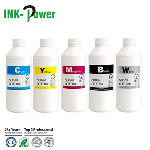 Encre DFT Tinta blanche de qualité supérieure 100ml 250ml 500ml 1000ml Encre textile UV pour imprimante Epson L805 I3200 4720 5113 DX5