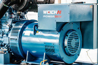 Groupe électrogène diesel à châssis ouvert personnalisé de 125 kVA à 625 kVA, alternateur synchrone sans balais, moteur Weichai, certifié CE ISO