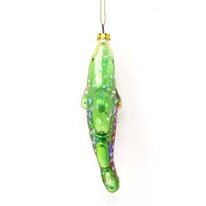 Vente en gros de produits de noël 2024 nouvelle décoration de pendentif <span class=keywords><strong>poisson</strong></span> long vert - Product Image 3