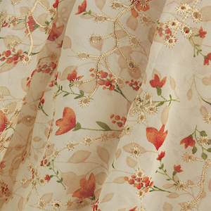 Eco-Friendly French Embroidery Chiffon <strong>Lace</strong> <strong>Fabric</strong> Traditional And Fancy Style For Wedding Bags And Simple Usage - Product Image 2