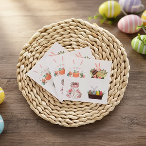 Pegatinas de <span class=keywords><strong>Tatuajes</strong></span> Temporales de Huevos de Conejito de Pascua Hechas a Mano, Pegatinas de <span class=keywords><strong>Tatuajes</strong></span> de Transferencia de Agua para Niños, para Cara y Brazos - Product Image 1