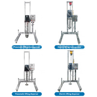 LINHE-Mélangeur mobile électrique ou pneumatique à haut cisaillement, disperseur, homogénéisateur cosmétique, produits chimiques liquides, émulsifiant
