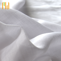 Cortina de Lujo Ignífuga, Tejida, Transparente, con Pliegues, Aspecto de Lino, para Todas las Estaciones, para Ventanas Francesas, Personalizable, para Hoteles Boutique