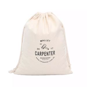 Custom Logo <b>Fabric</b> <b>Cotton</b> Covers Drawstring Dust Bag Recyclable Small <b>Canvas</b> Drawstring Gift Packaging Pouch Bag for Jewelry - Product Image 2