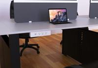 Prise d'oeillet de bande de puissance américaine moderne Offre Spéciale avec USB-C suspendu sous la bande de puissance de bureau pour l'hôtel de meubles en plastique de maison de bureau